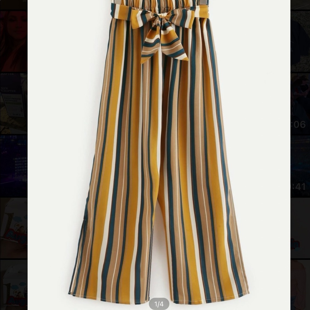 Palazzo Stripped pants